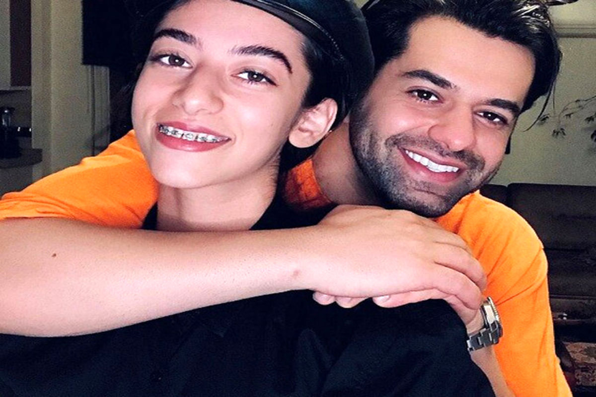 بوسه های عجیب و جنجالی رضا بهرام + عکس