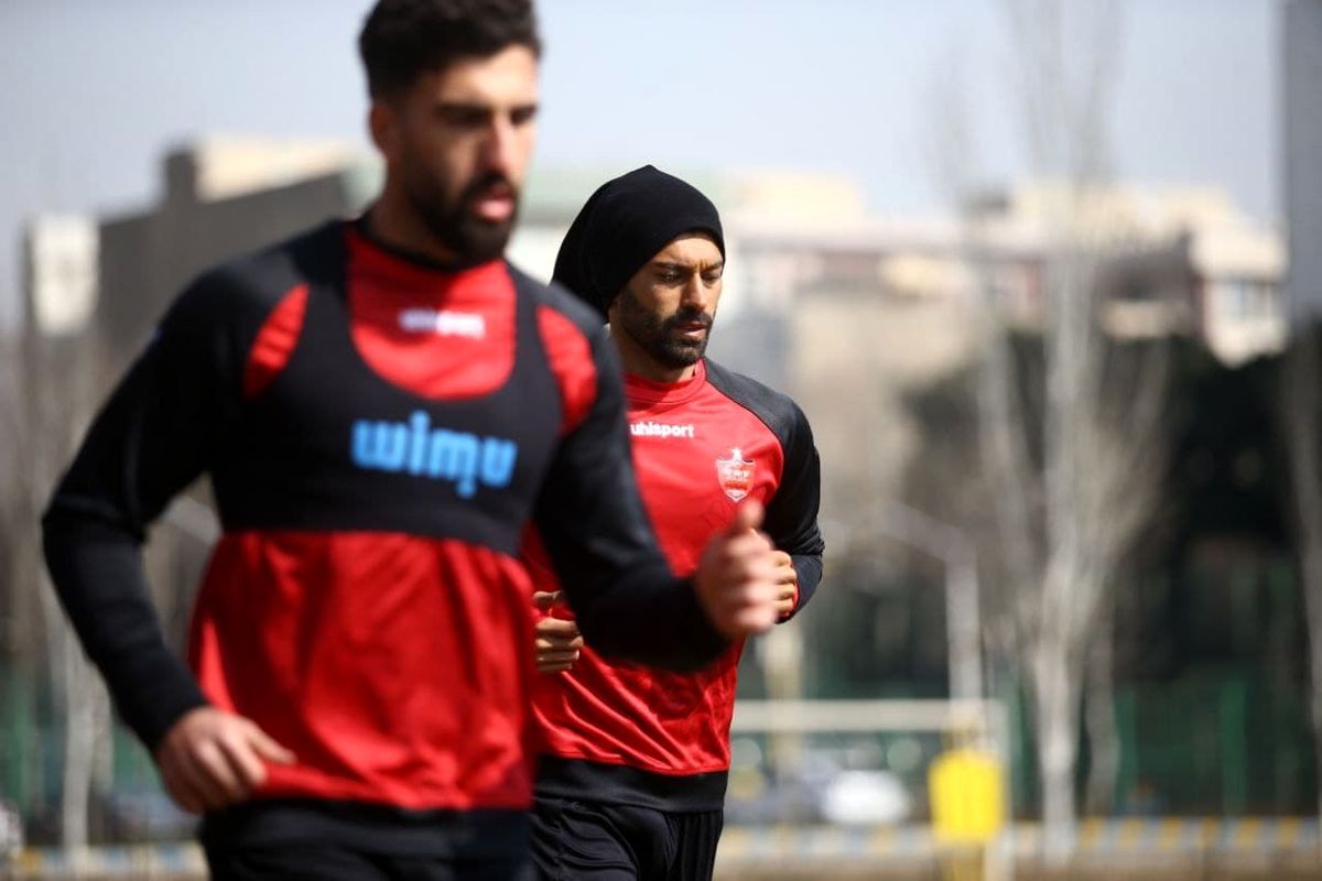 اولین تمرین رضاییان با پرسپولیس