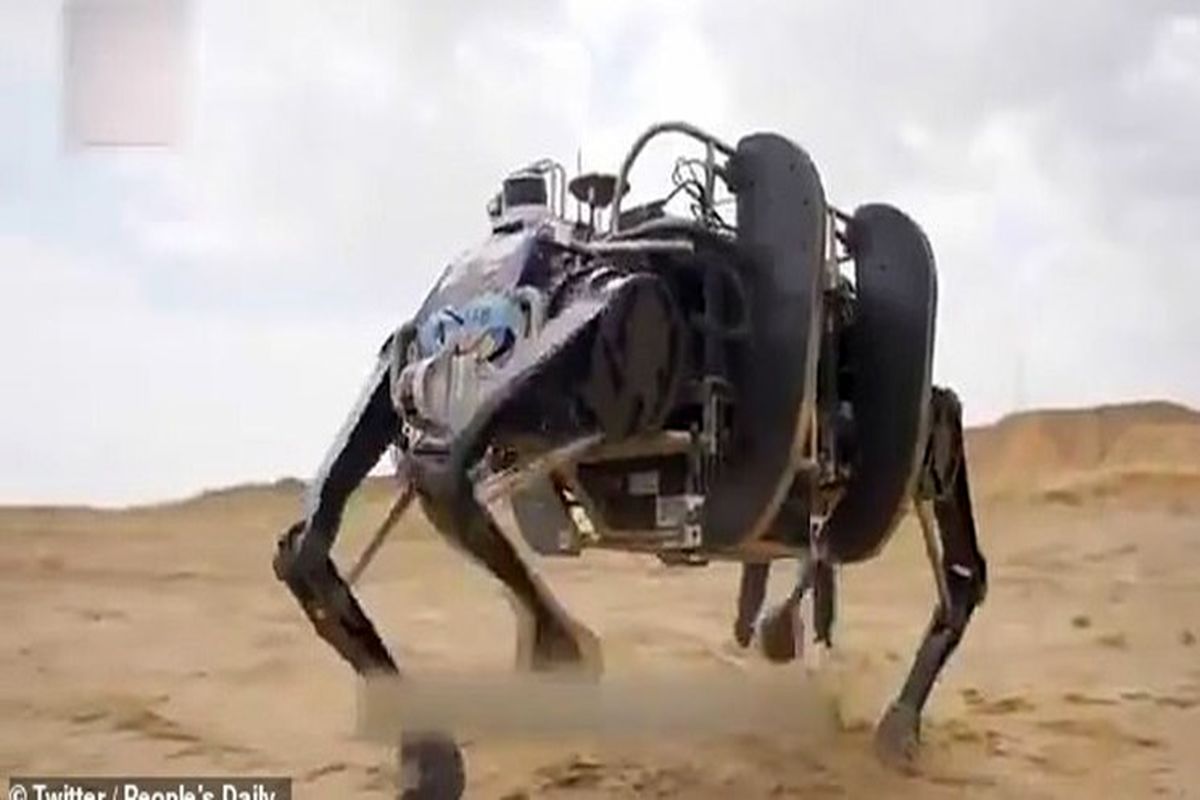 ساخت گاومیش رباتیک در چین با قابلیت دویدن! +فیلم