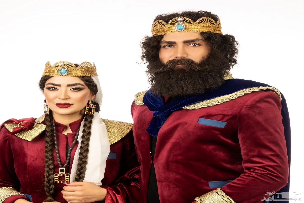 ست جالب لباس فریبا طالبی و همسرش