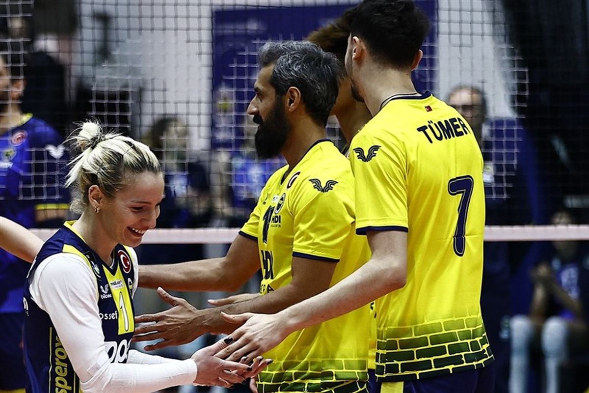 حضور ستاره‌های والیبال ایران در یک مسابقه مختلط