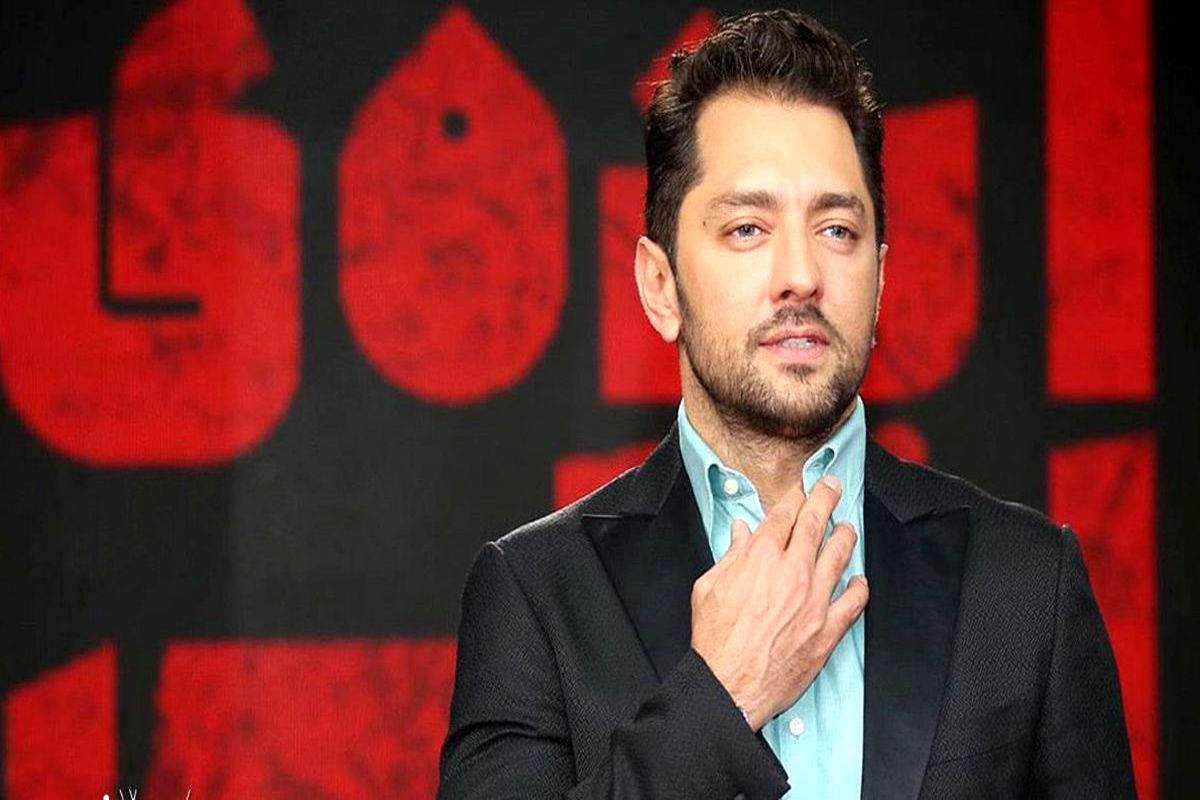 عکس عاشقانه و منشوری بهرام رادان با همسرش