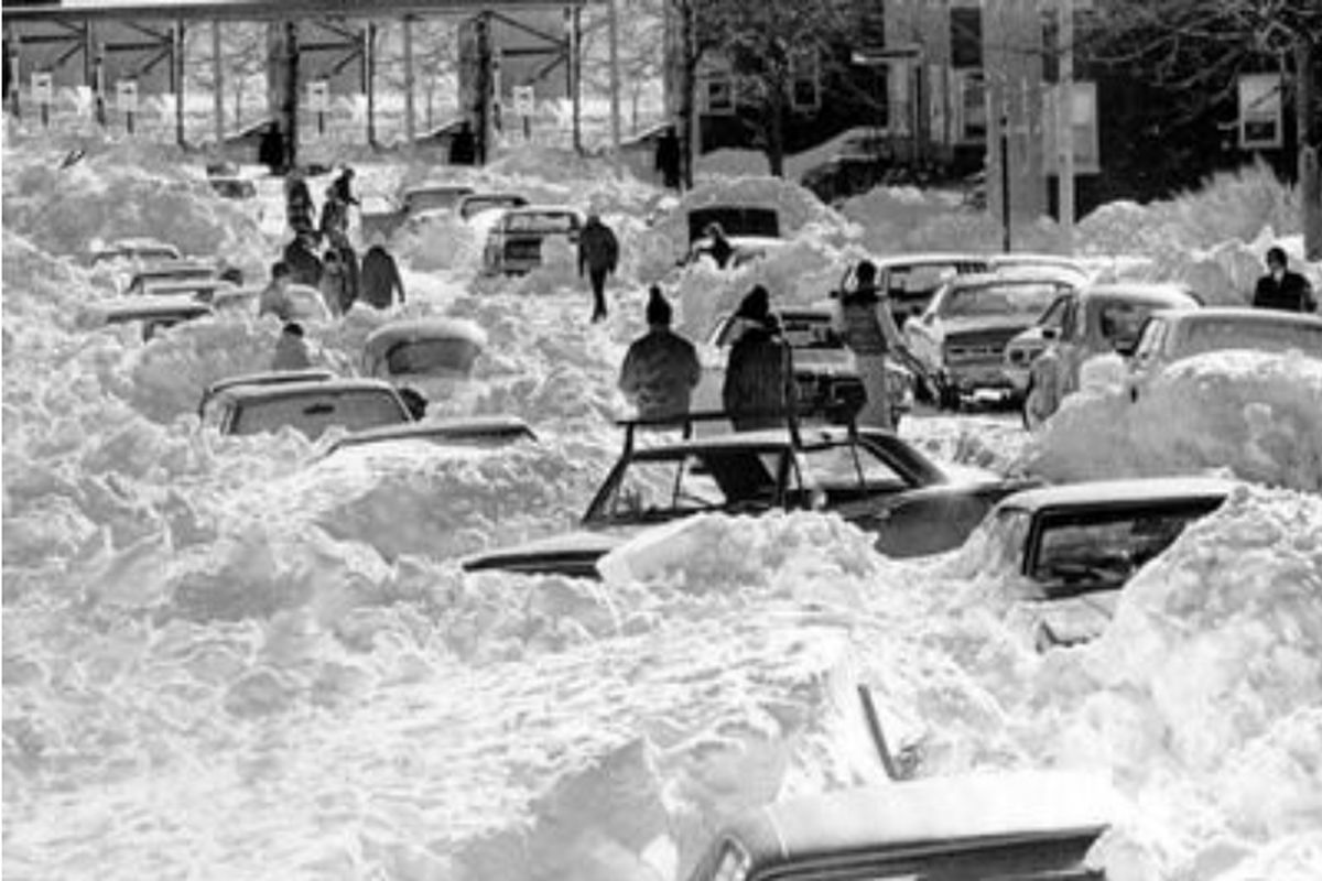 خودروهای تهران مدفون در برف