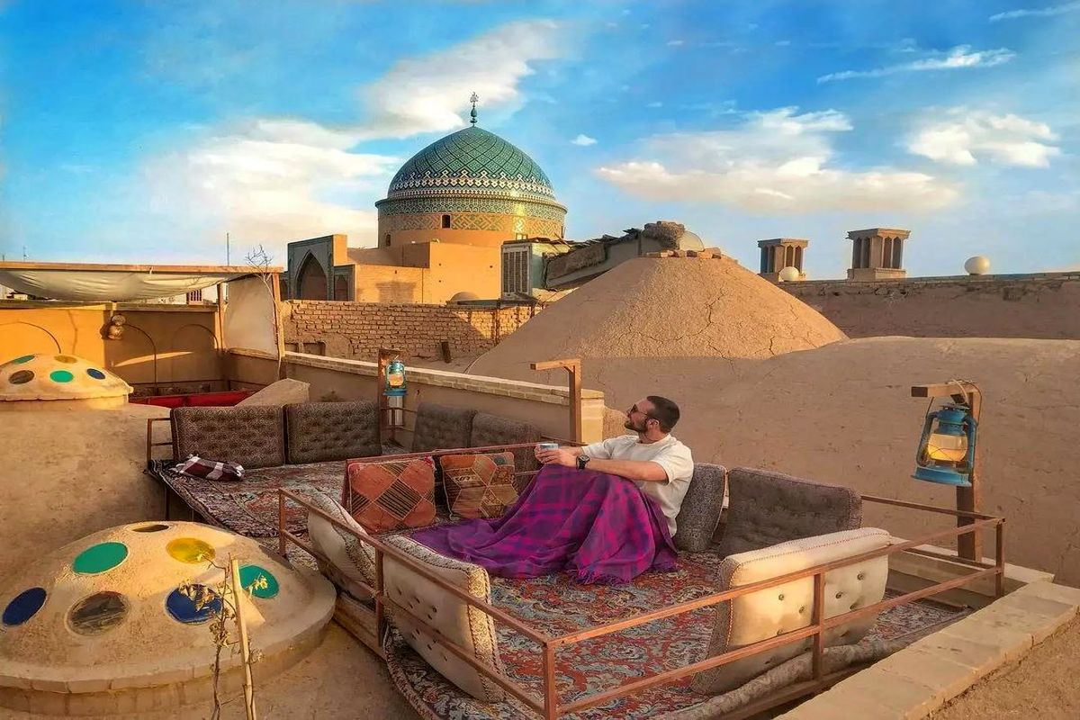 جذابیت یزد پوشیده از برف