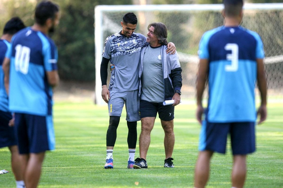 رویه جالب ساپینتو در تمرینات استقلال