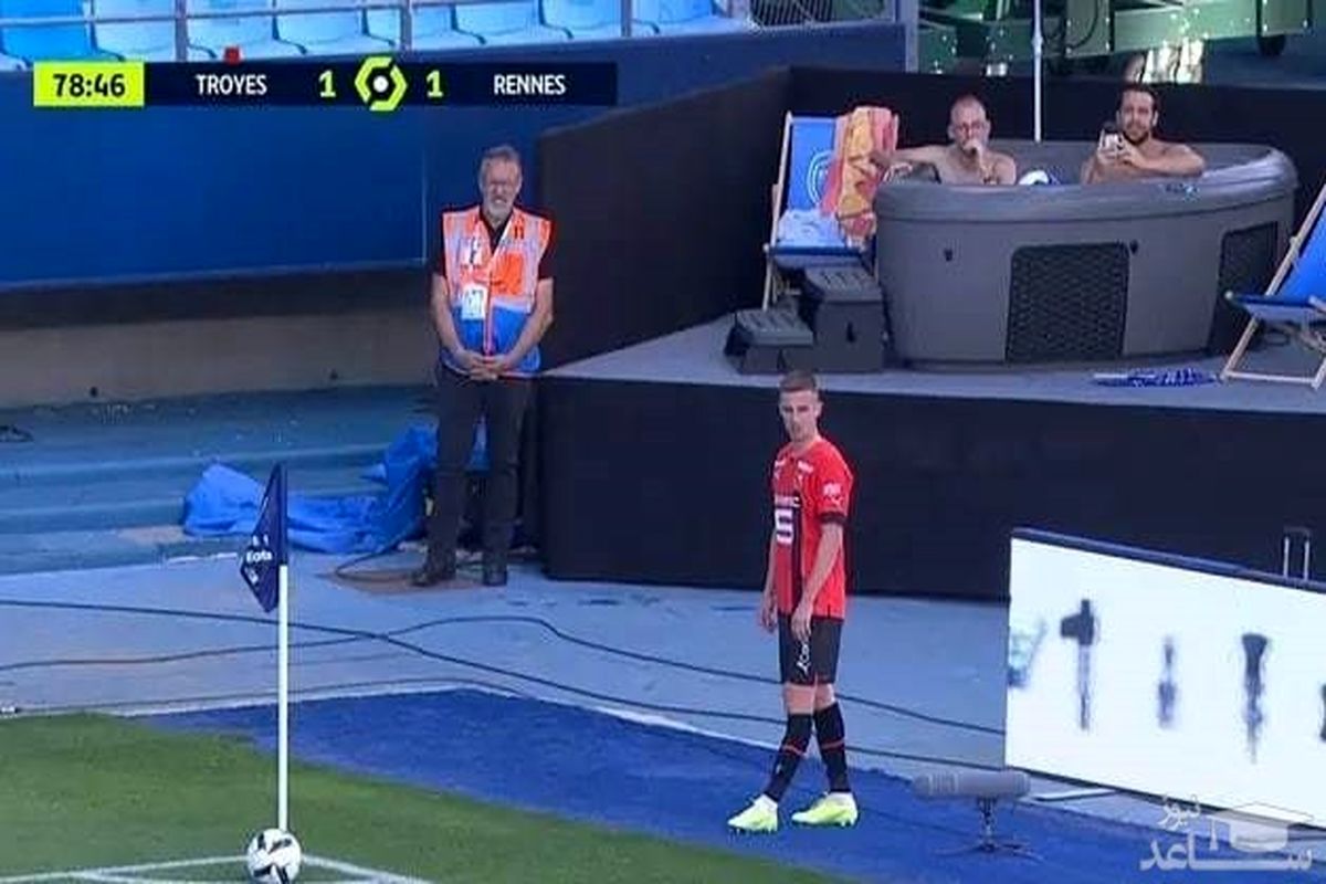 تماشای فوتبال همزمان با ریلکس کردن در جکوزی