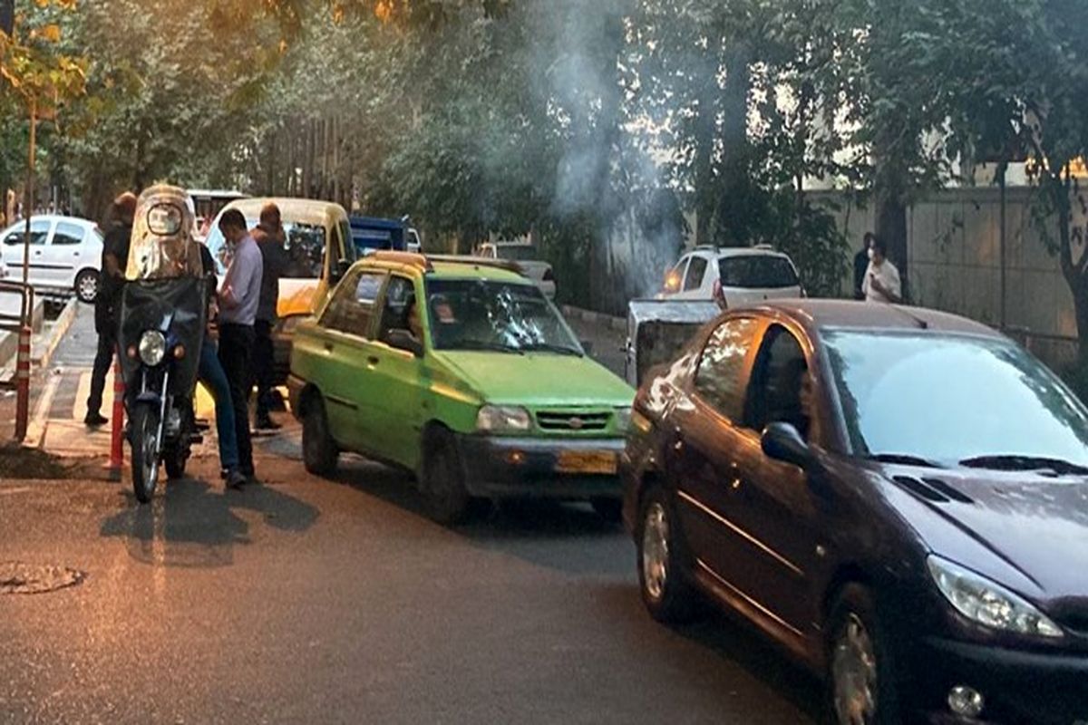 تجمع اعتراضی در خیابان حجاب تهران+فیلم