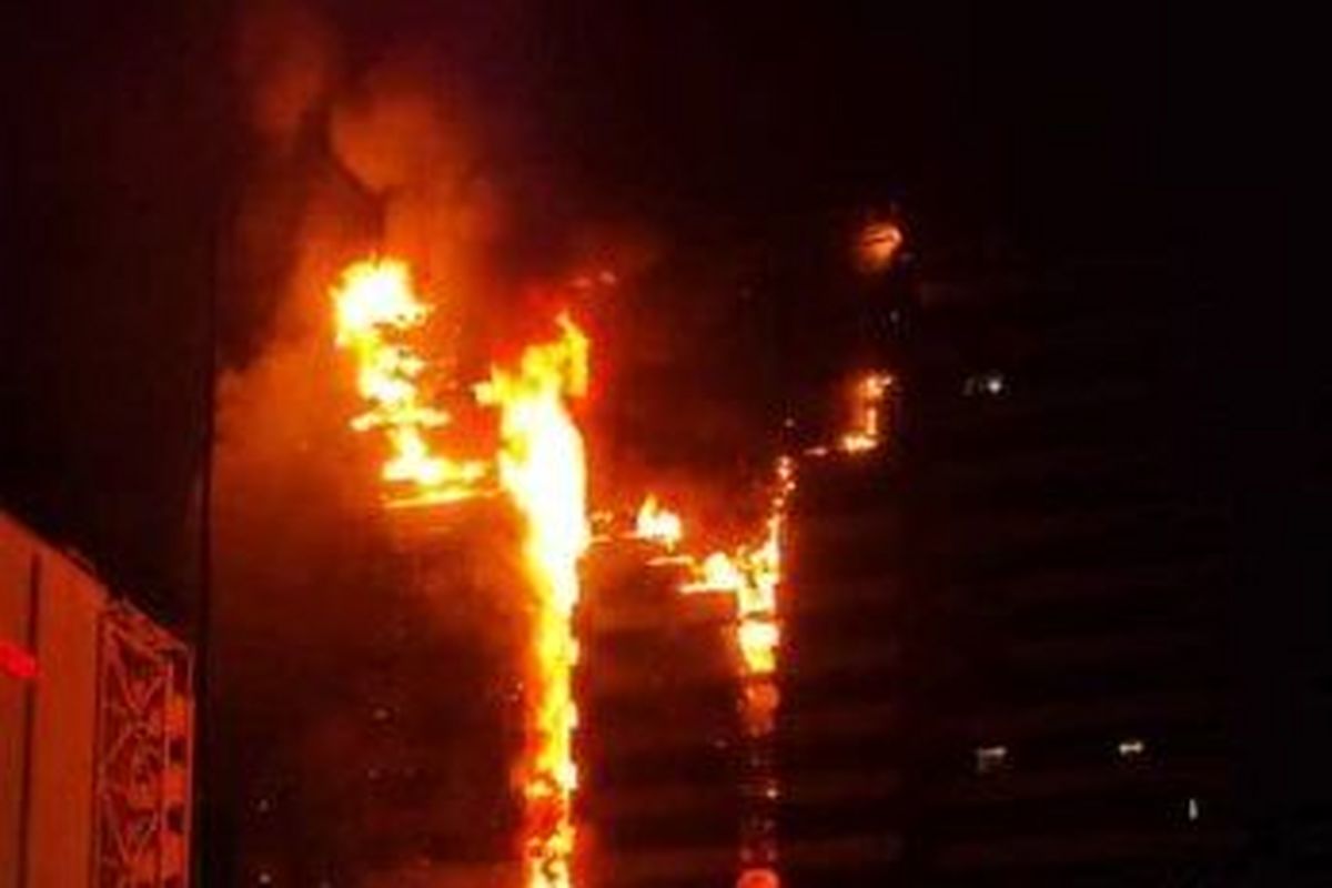 مهار آتش در بیمارستان گاندی بدون فوتی و مصدوم