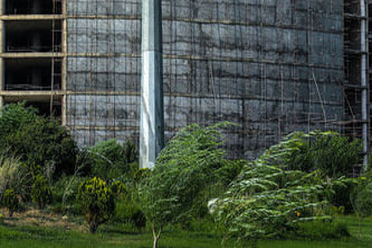 خیزش گرد و خاک در جنوب تهران