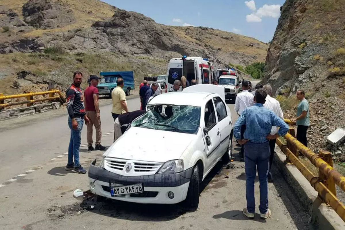 تصادف هولناک ال نود با گاردریل