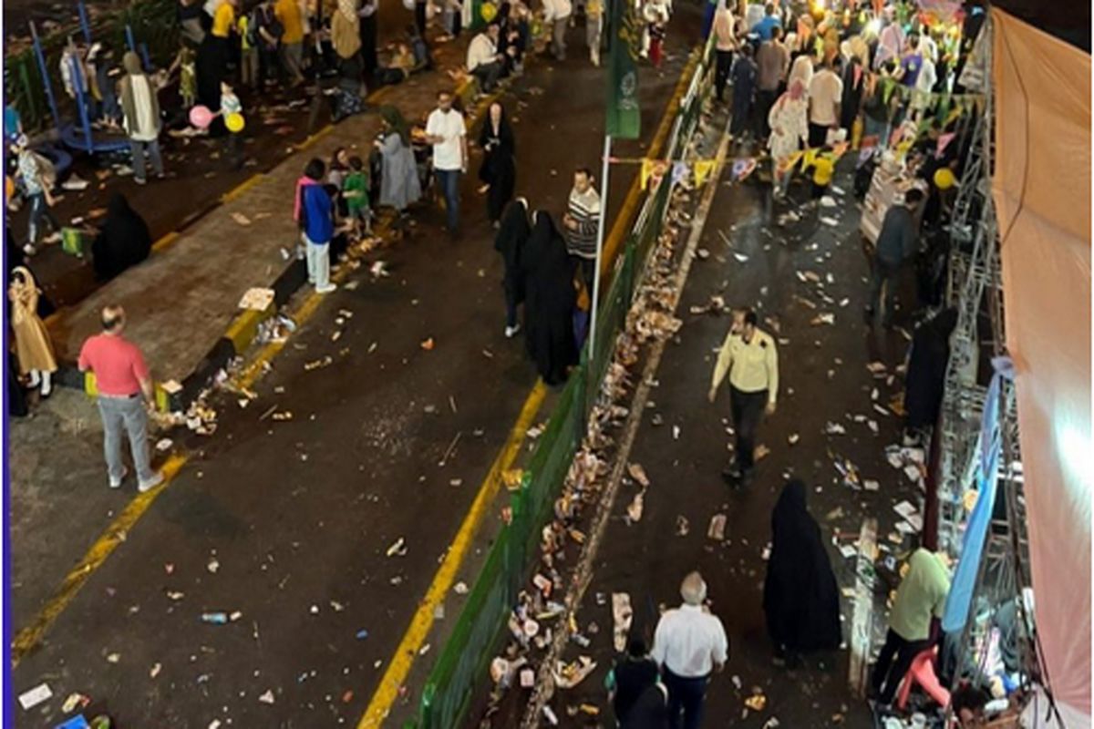 جشن ۱۰ کیلومتری همه را شاد کرد جز پاکبان‌ها+تصاویر