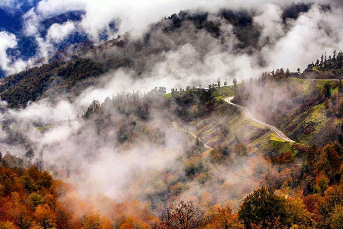 طبیعت رویایی جاده خلخال- پونل+ فیلم