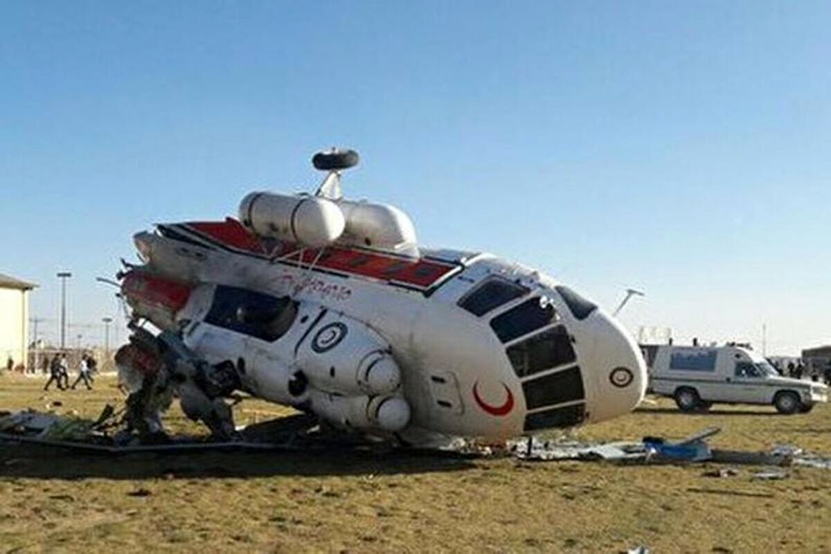 فوری/ یک بالگرد اورژانس سقوط کرد