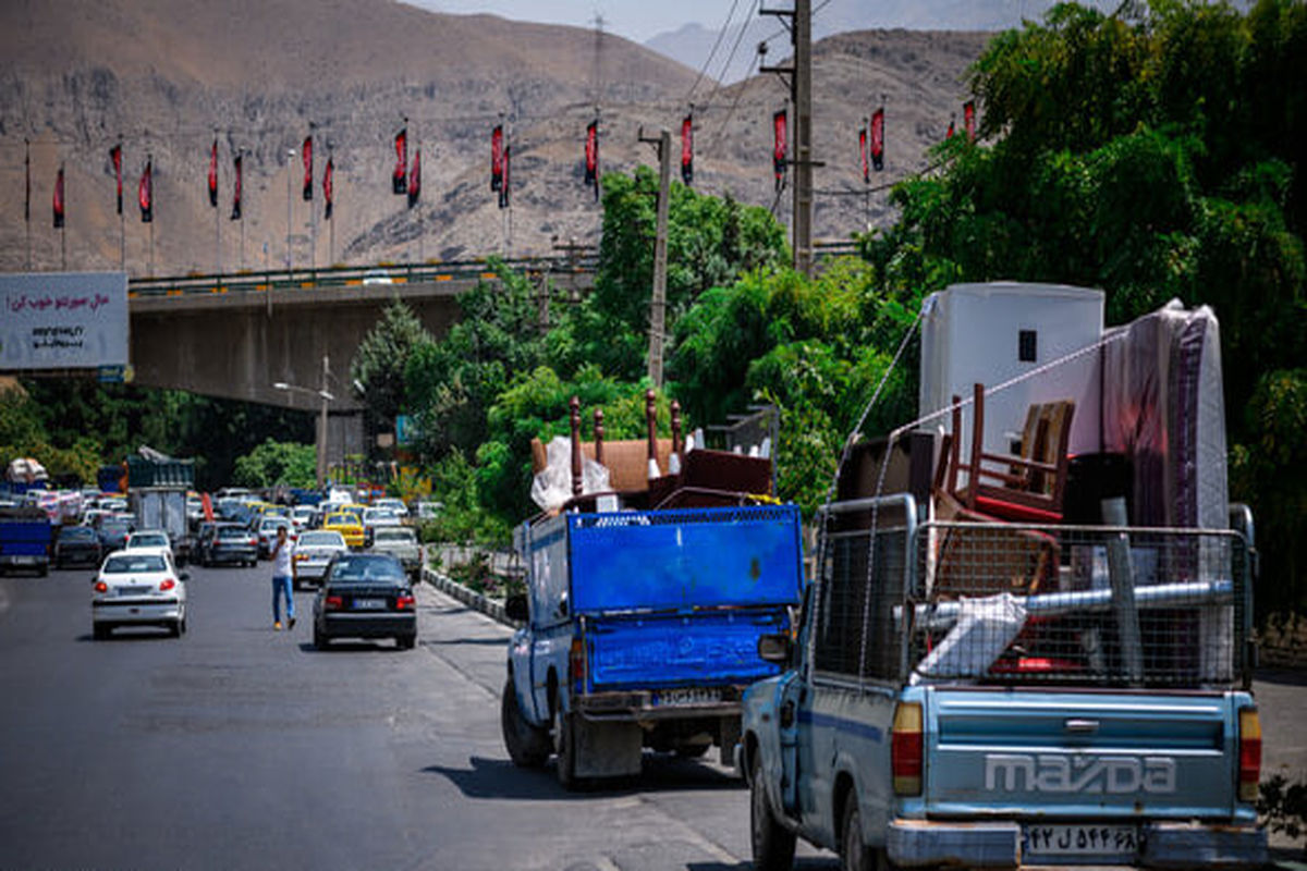 ترافیک در محور چالوس نیمه سنگین است