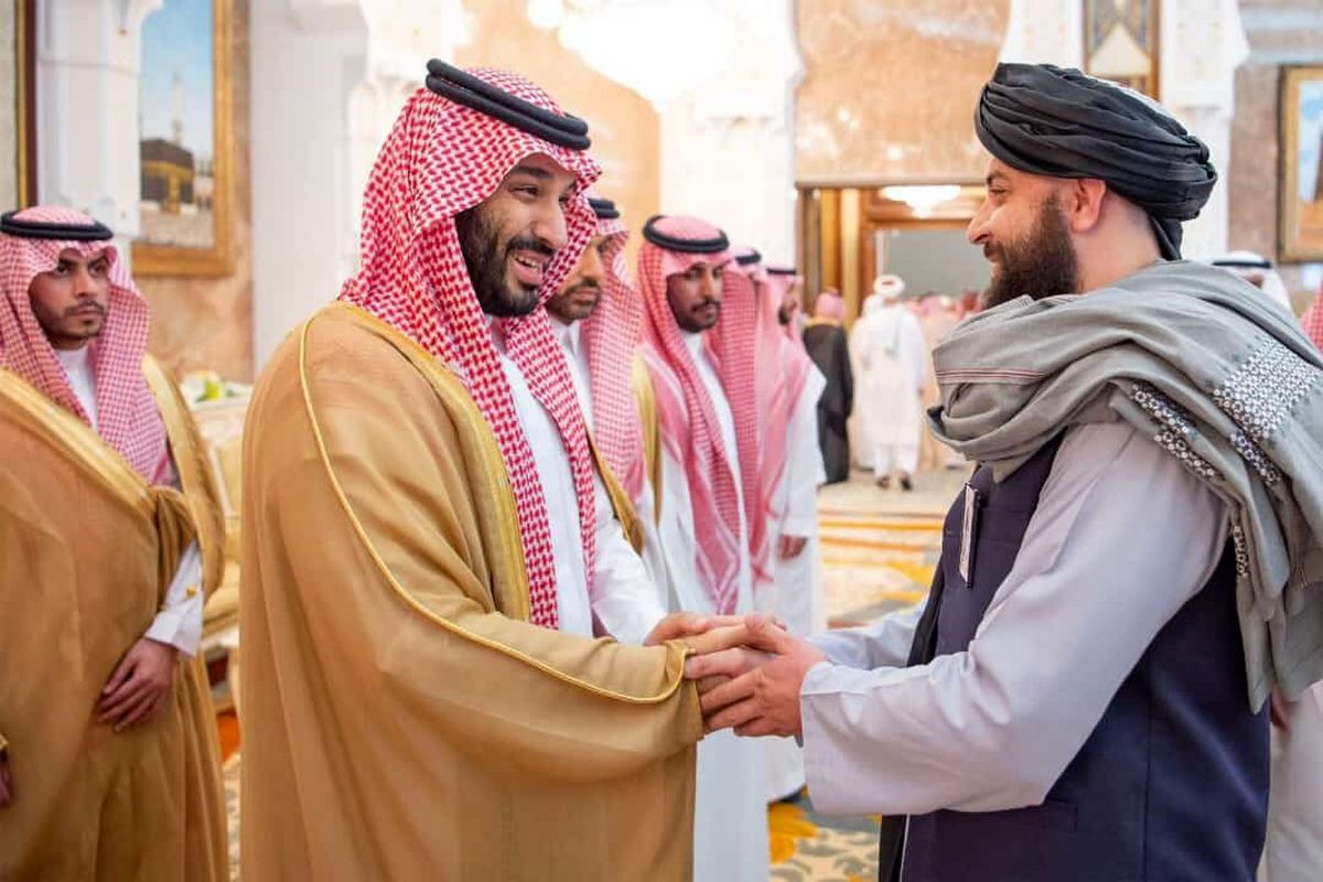 دیدار وزیردفاع طالبان با بن سلمان+ عکس