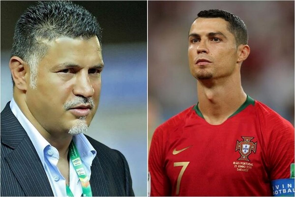 علی دایی با رونالدو دیدار می‌کند؟