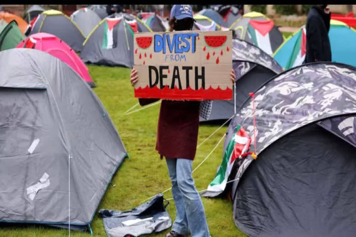 دانشجویان اروپایی هم آتش بیار معرکه شدند