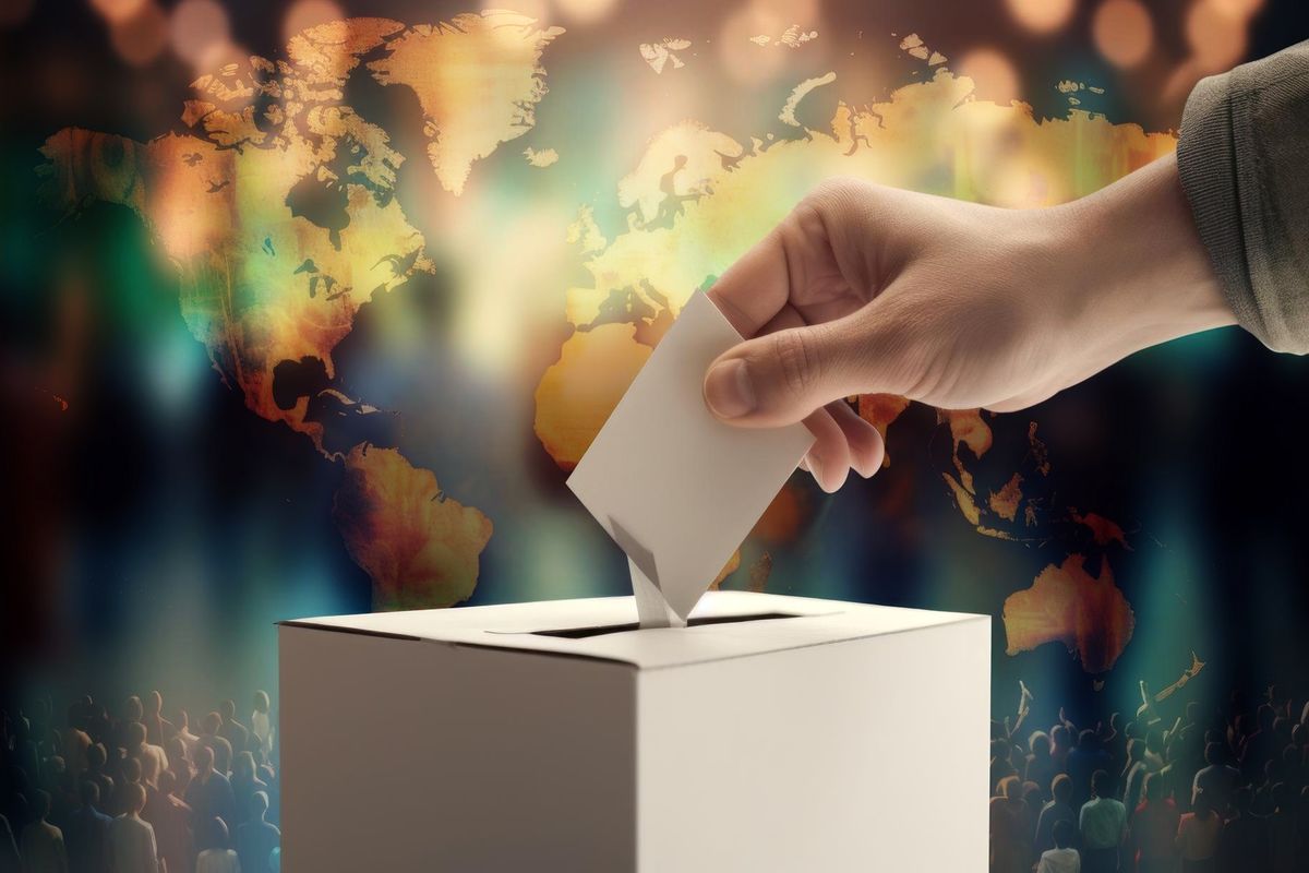 جهان در شور و هیجان انتخابات + عکس