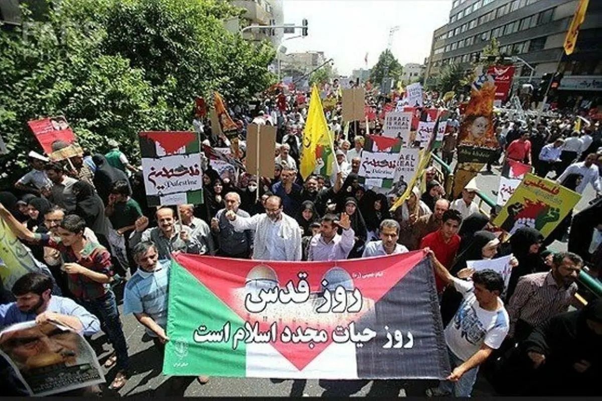 حضور گسترده مردم در راهپیمایی روز قدس + تصاویر