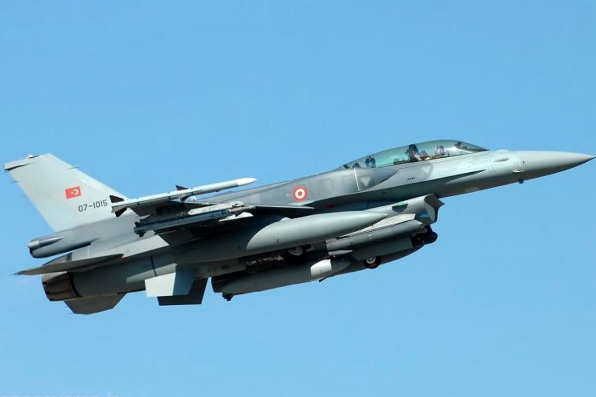 تصاویری از جنگنده‌های اف-۱۶ ترکیه که با اسرائیل درگیر شدند
