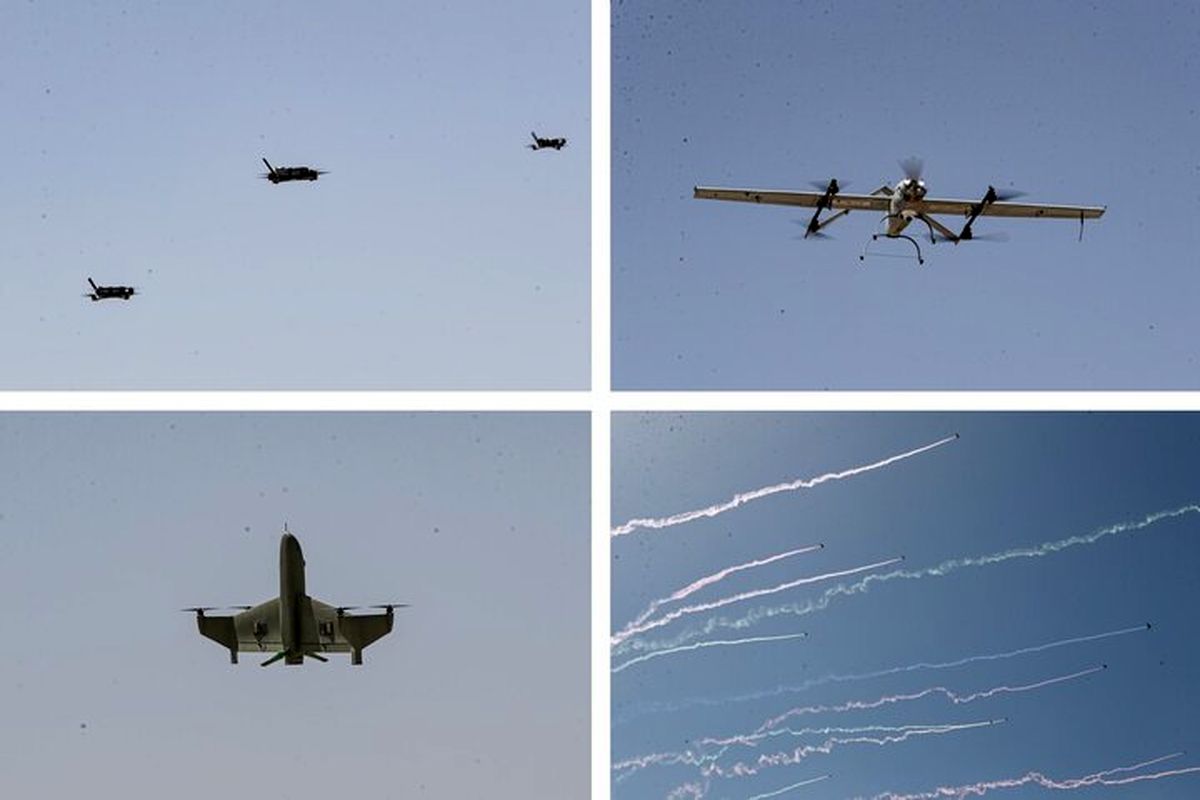 قدرت نمایی پهپادی ارتش ایران / جهان انگشت به دهان ماند