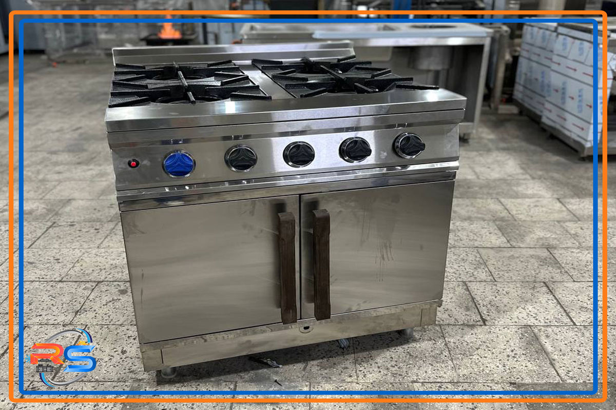 تمیز کردن اجاق چهار شعله فردار صنعتی