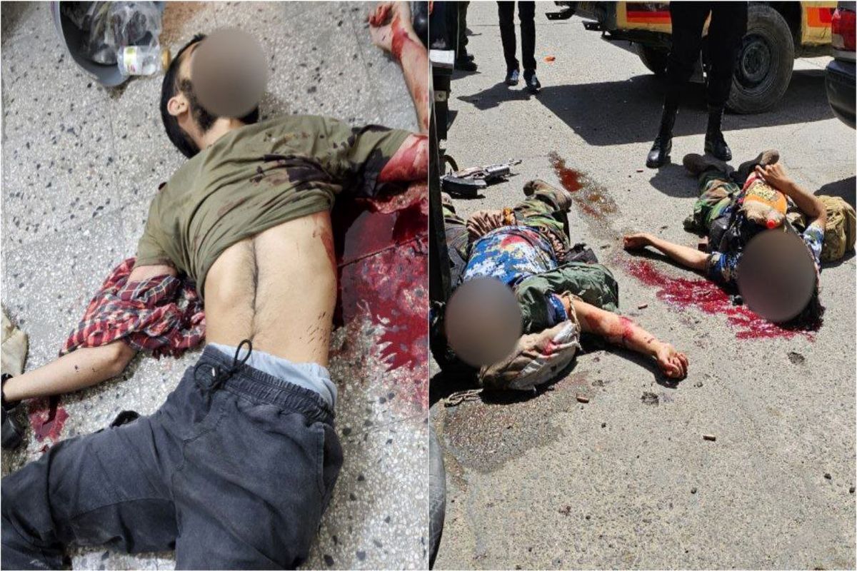 اولین تصاویر از ۳ مهاجم کشته شده در حملۀ تروریستی زاهدان (۱۸+)