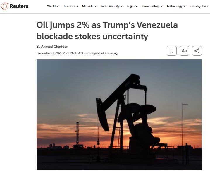 شکست سنگین سرمایه گذاران در آمریکا / ترامپ ونزوئلا را محاصره کرد شکست سنگین سرمایه گذاران در آمریکا / ترامپ ونزوئلا را محاصره کرد