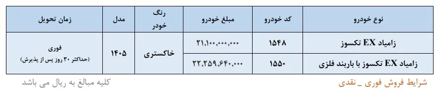 پیش فروش زامیاد پیش فروش زامیاد