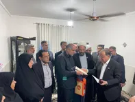 تجلیل از خانواده شهید  عباسی در استان گلستان