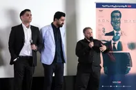 مازیار لرستانی در رونمایی فیلم پسر انسان + تصویر