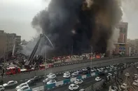 آتش‌سوزی گسترده در بازارچه جنت آباد + جزئیات