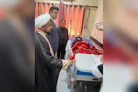 دیدار مدیرکل بنیاد شهید هرمزگان و مدیر شعبه دی بندرعباس با  مجروحان جنایت آمریکا در کوهستک